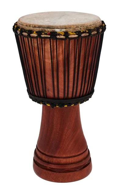 African Percussion MDJ103 Djembe, de face sur fond neutre