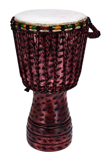 Afroton AD S01L Djembe Leopard Design, vue de près, de face