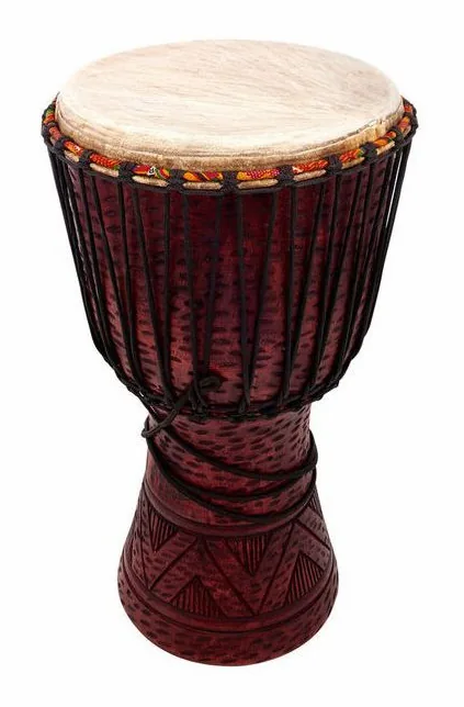 Afroton AD S02L Djembe Leopard Design, sur fond neutre