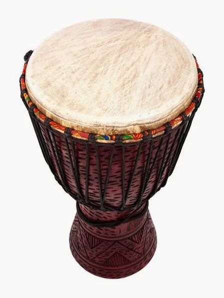 Afroton AD S02L Djembe Leopard Design, vue de trois quarts, photo 4
