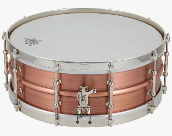 AK Drums AK Drums 5.25 "x 14" Copper St, vue de profil, photo 2