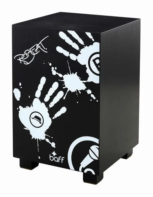 Baff beat Box Robeat Cajon black, sur fond neutre
