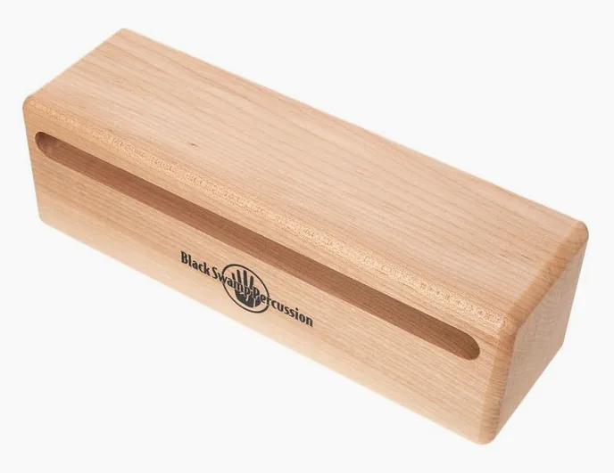 Black Swamp Percussion MWB1 Woodblock, de face sur fond neutre