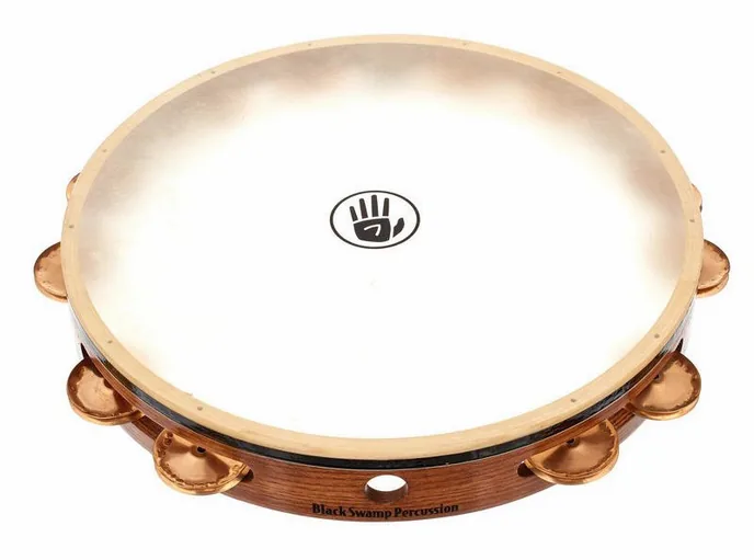 Black Swamp Percussion T12-4 Tambourine, sur fond neutre