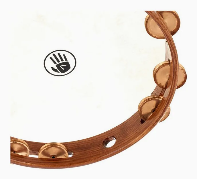 Black Swamp Percussion T12-4 Tambourine, sur fond neutre, photo 4