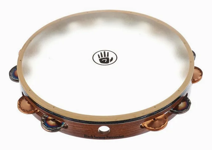Black Swamp Percussion TC12-1 Tambourine, de face sur fond neutre