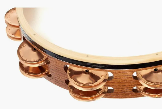 Black Swamp Percussion TD2 Tambourine, sur fond neutre, photo 3