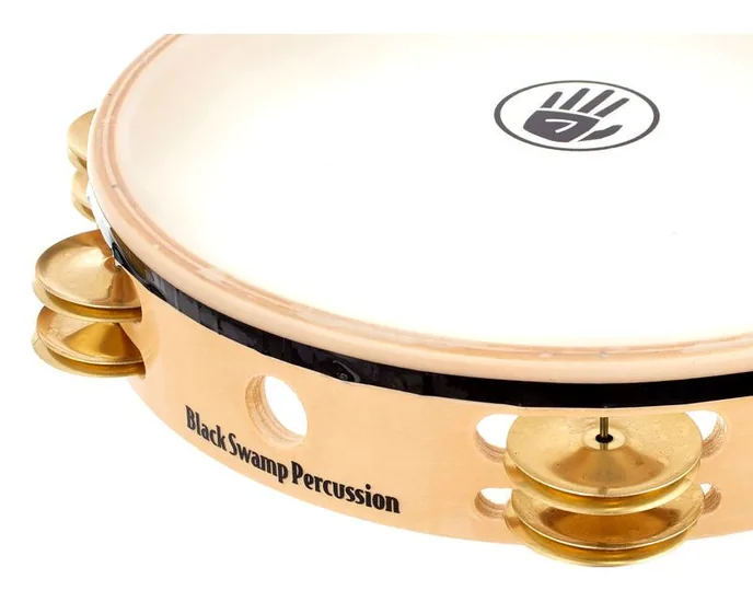 Black Swamp Percussion TDOV Tambourine, sur fond neutre, photo 3