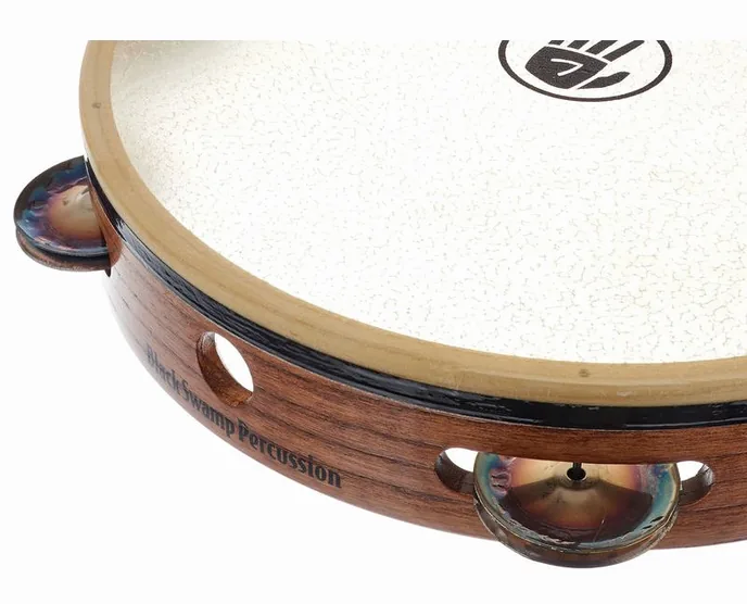 Black Swamp Percussion TS1 Tambourine, sur fond neutre, photo 3