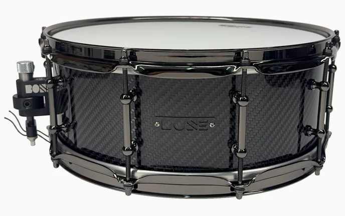 Bone Drums 14"x5,5" TRUE Carbon -Twill, vue de près, de face