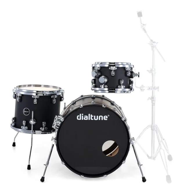 Dialtune 3-pcs Maple Set Matte Black, vue de face, photo 2