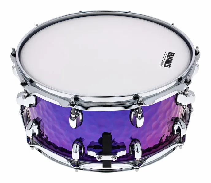 Dixon 14"x6.5" Snare Purple Titanium, sur fond neutre, photo 2