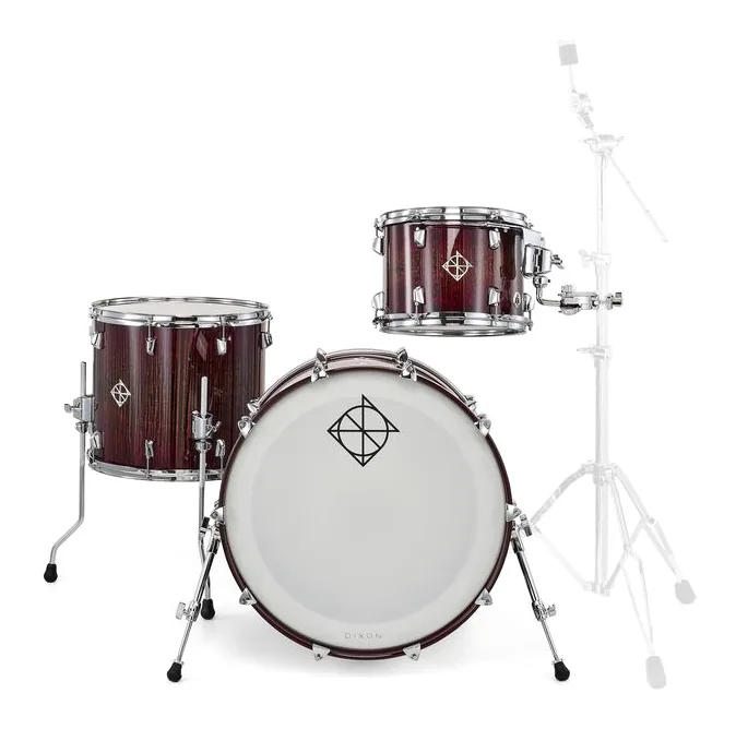 Dixon 22" Artisan Walnut Map. Set RF, de face sur fond neutre