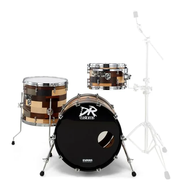 DR Customs Patchwork Drum Set, sur fond neutre, photo 2