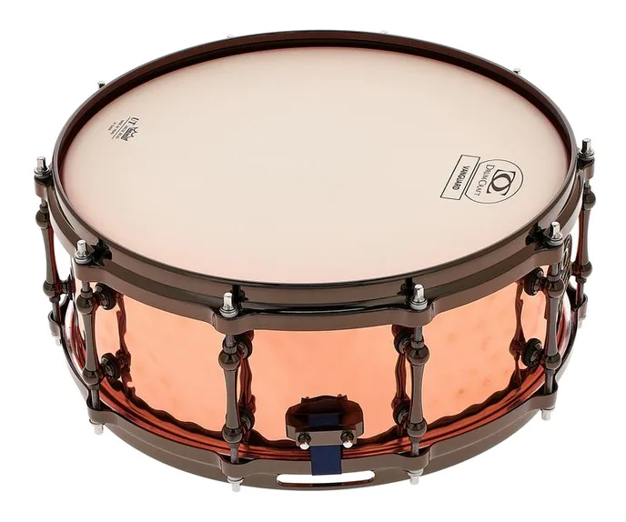 DrumCraft 14"x5,5" Vanguard Snare Copper, vue de près, photo 3