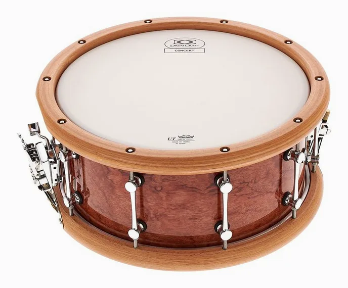 DrumCraft 14"x6,5" Concert Snare BBB, sur fond neutre, photo 4