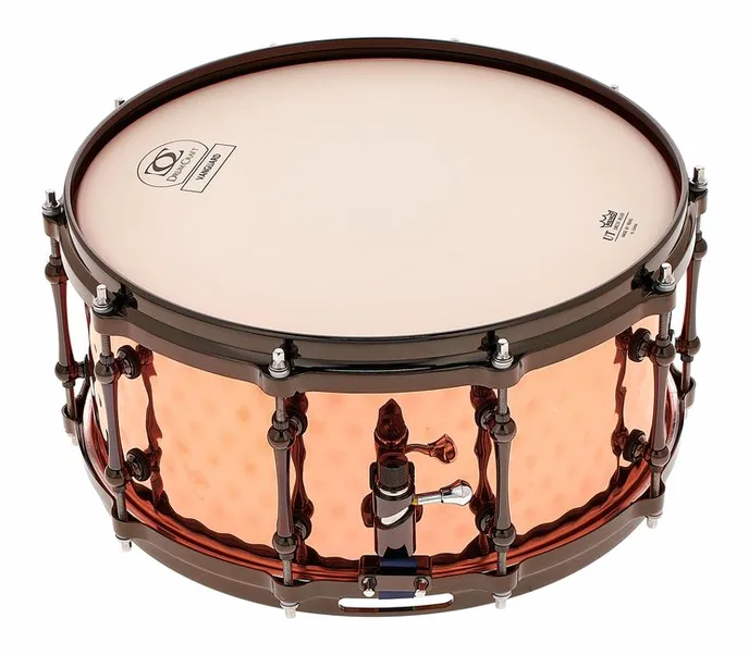 DrumCraft 14"x6,5" Vanguard Snare Copper, vue de près, photo 2