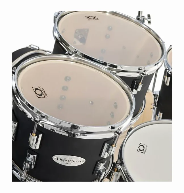 DrumCraft Series 3 Double Bass Set Black, vue de dessus, photo 4