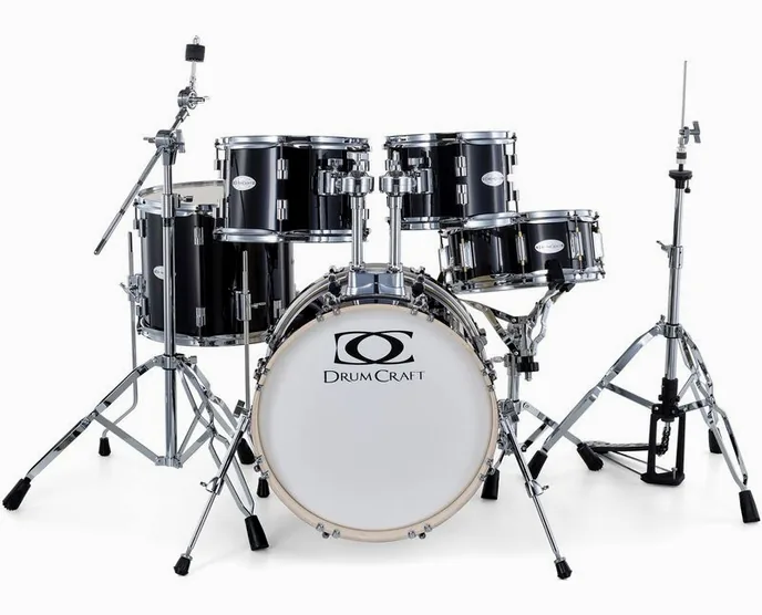 DrumCraft Series 3 Junior Set Black, sur fond neutre, photo 2