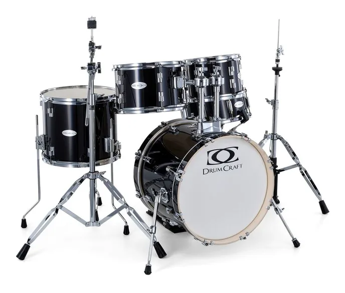 DrumCraft Series 3 Junior Set Black, sur fond neutre, photo 3