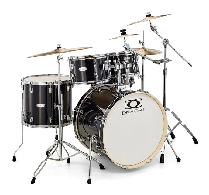 DrumCraft Series 3 Standard Impulz Black, vue de face, photo 3