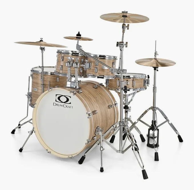 DrumCraft Series 3 Standard Impulz Nat., de face sur fond neutre