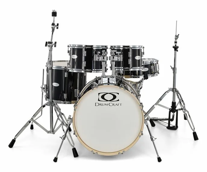 DrumCraft Series 3 Studio Set Black, vue de dessus, photo 2