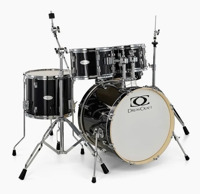 DrumCraft Series 3 Studio Set Black, vue de dessus, photo 3