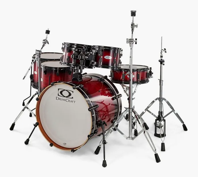 DrumCraft Series 4 2up 2down Set CB, sur fond neutre