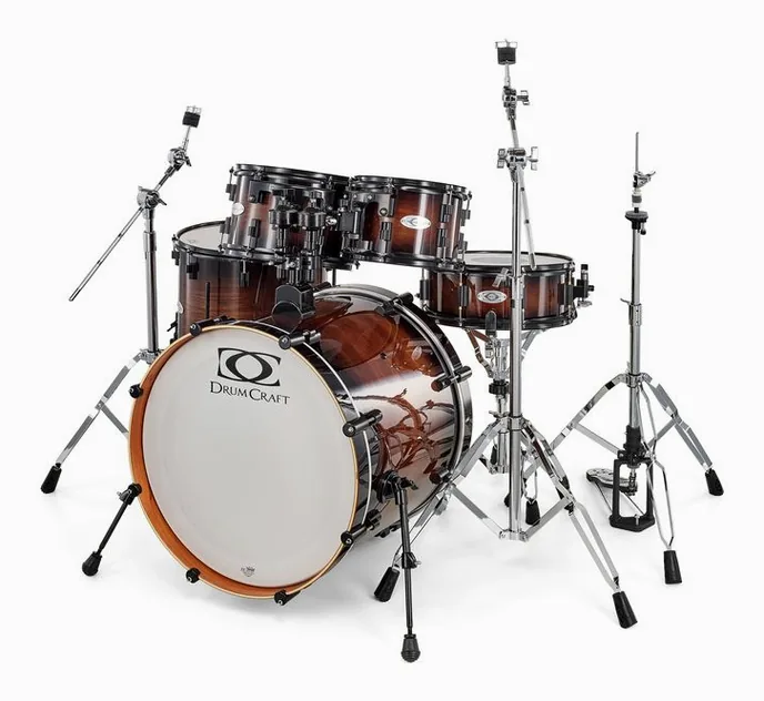 DrumCraft Series 4 Standard Set CMB, de face sur fond neutre