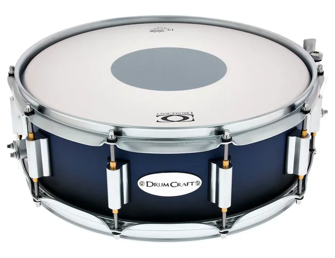 DrumCraft Series 6 14"x05" Snare -SBB, de face sur fond neutre
