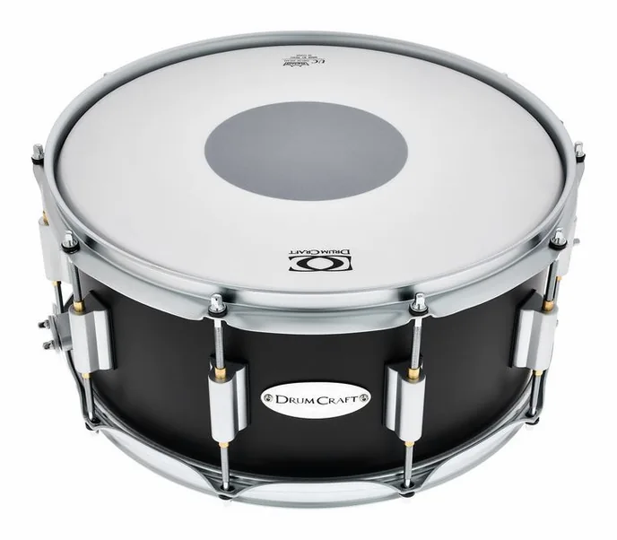 DrumCraft Series 6 14"x6,5" Snare -SB, de face sur fond neutre