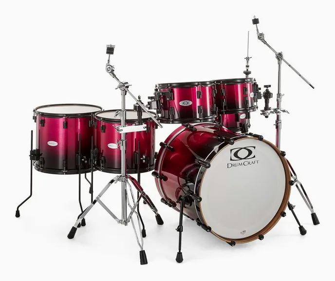 DrumCraft Series 6 2up 2down Purple Spkl, vue de trois quarts, photo 3