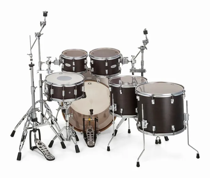 DrumCraft Series 6 2up 2down Satin Black, sur fond neutre, photo 4