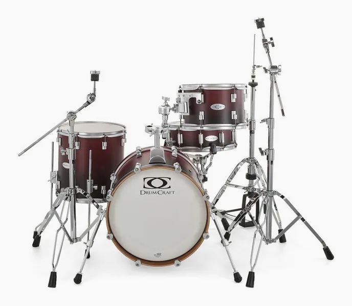 DrumCraft Series 6 Jazz Red Fade, vue de profil, photo 2