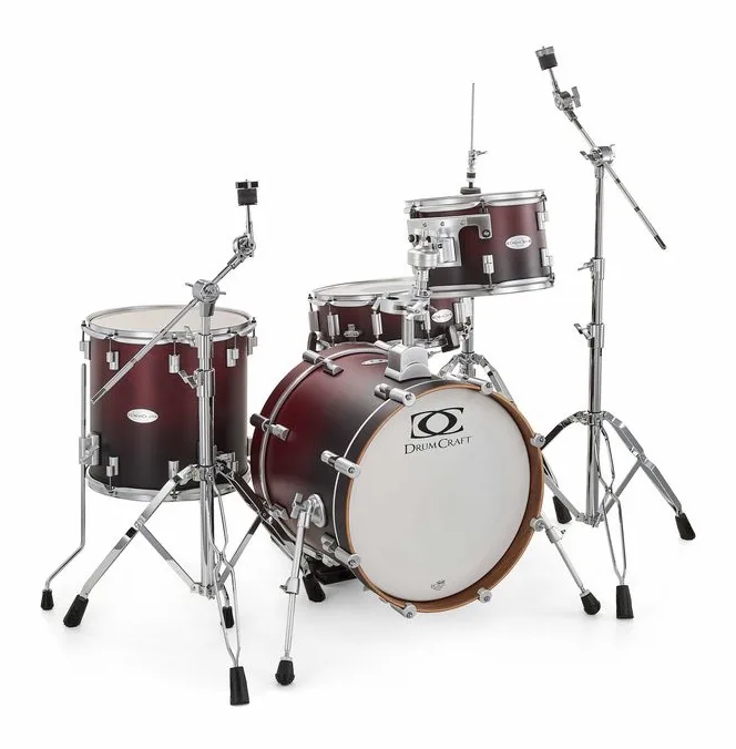 DrumCraft Series 6 Jazz Red Fade, sur fond neutre, photo 3