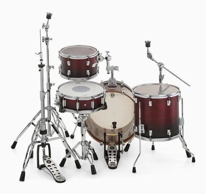 DrumCraft Series 6 Jazz Red Fade, vue de dessus, photo 4