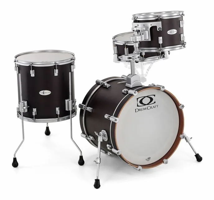 DrumCraft Series 6 Jazz Set Satin Black, vue de profil, photo 3