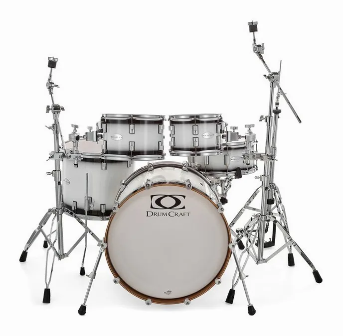 DrumCraft Series 6 Standard Set White, sur fond neutre, photo 2