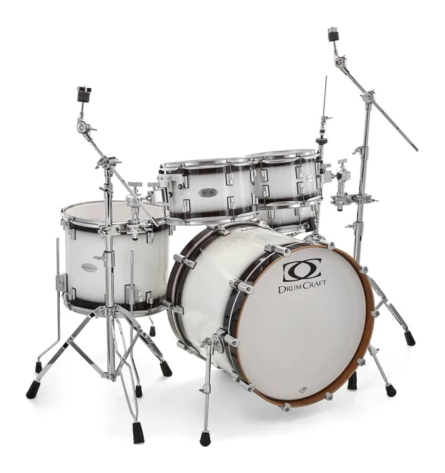 DrumCraft Series 6 Standard Set White, vue de trois quarts, photo 3