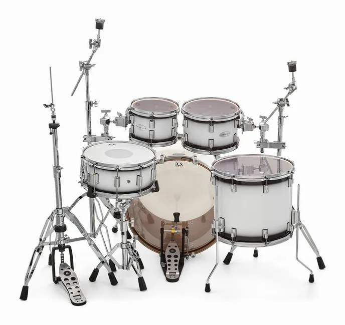DrumCraft Series 6 Standard Set White, sur fond neutre, photo 4