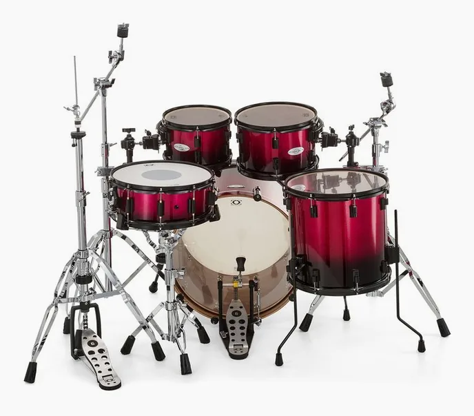 DrumCraft Series 6 Studio Purple Sparkle, vue de face, photo 4