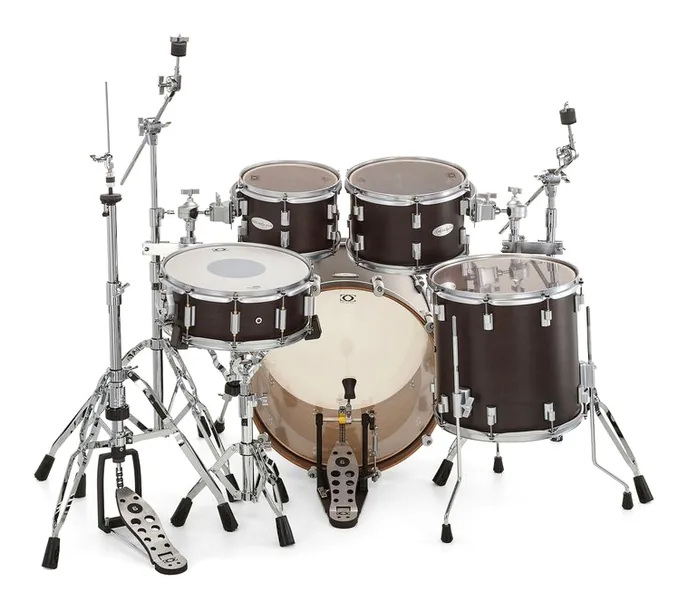 DrumCraft Series 6 Studio Satin Black, vue de trois quarts, photo 4