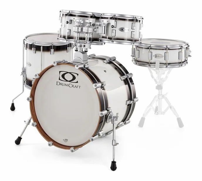 DrumCraft Series 6 Studio Set SWB, de face sur fond neutre