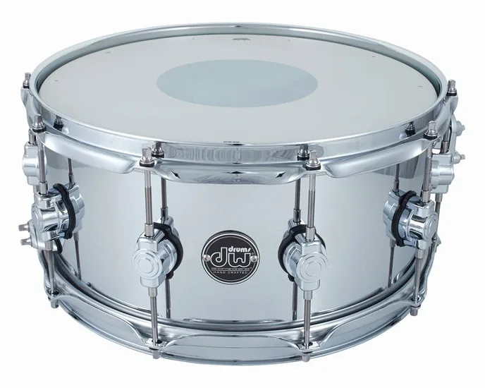 DW 14"x6,5" Performance Steel, vue de face