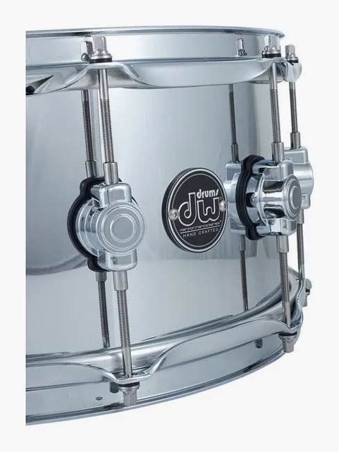 DW 14"x6,5" Performance Steel, vue de face, photo 4