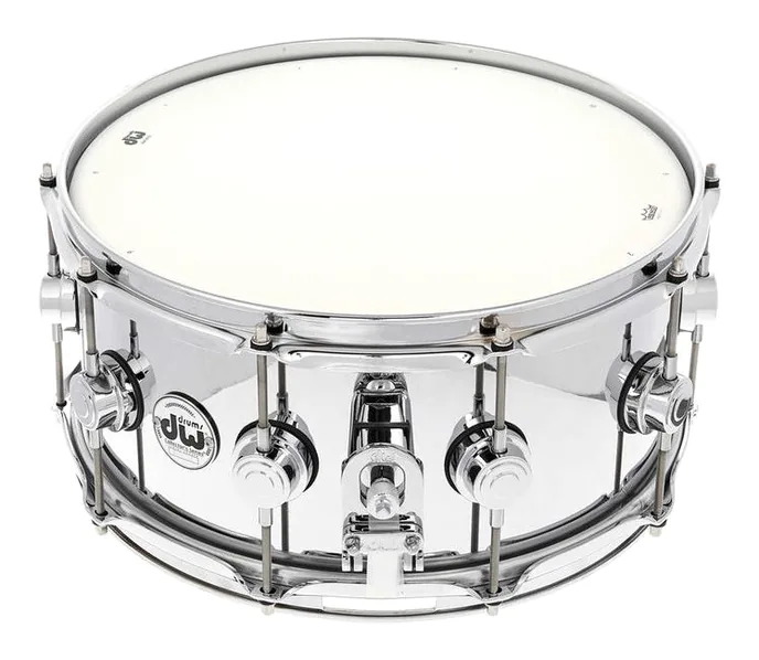 DW 14"x6,5" Steel Snare, vue de dessus, photo 3
