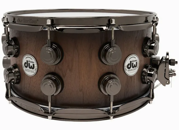 DW 14"x07" SN Walnut Ebony Burst, vue de près, photo 2