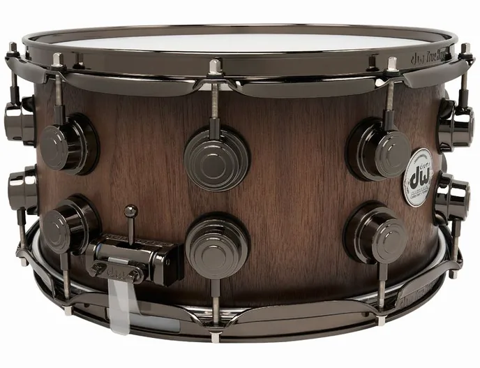DW 14"x07" SN Walnut Ebony Burst, vue de profil, photo 3