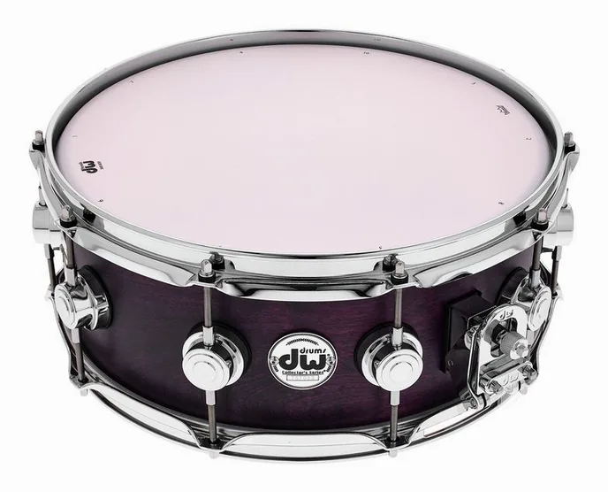 DW 14"x5.5" Birch Lavender Snare, vue de face